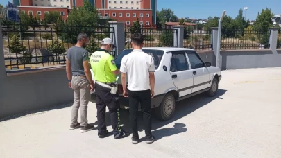 Kastamonu’da drift atan sürücü polis ekiplerince yakalandı