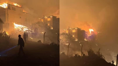 Sakarya’daki orman yangınına müdahale sürüyor: Bir mahalle tahliye ediliyor