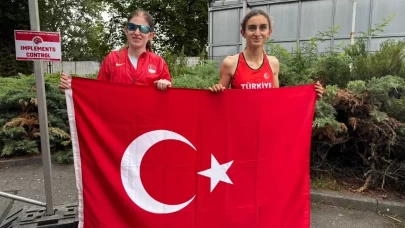 Hatice Güçlü ve Sevda Kılınç Çırakoğlu'ndan para atletizm başarı