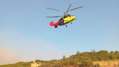 Yangın için su anonsu! Köylü yardıma koştu