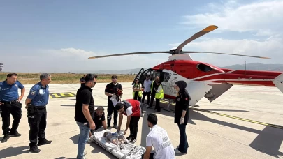9 aylık bebek ambulans helikopterle Elazığ’a sevk edildi