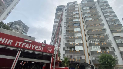 Adana'da apartman dairesinde çıkan yangın söndürüldü