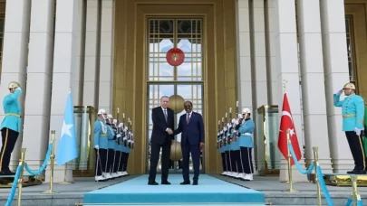 Cumhurbaşkanı Erdoğan, Somali Cumhurbaşkanı Şeyh Mahmud ile bir araya geldi