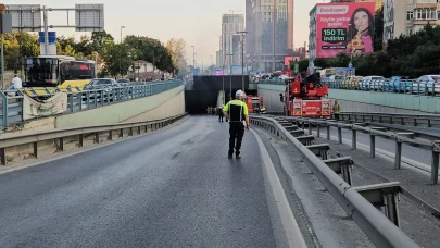 Zincirlikuyu'da İETT otobüsü alevlere teslim oldu