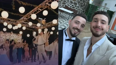 Alperen Şengün düğünde şov yaptı! Çiçek atışına "Blok"la müdahale