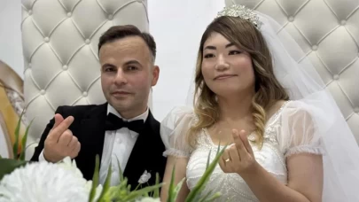 Japonya’dan Düzce’ye gelin geldi