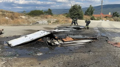 Çöpte çıkan yangın güneş enerjisi panellerine sıçradı