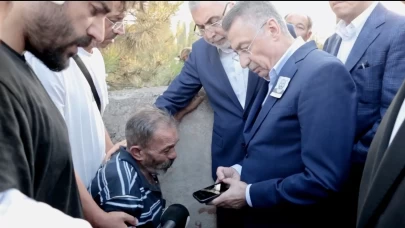 Cumhurbaşkanı Erdoğan şehit ormancının babasıyla görüştü