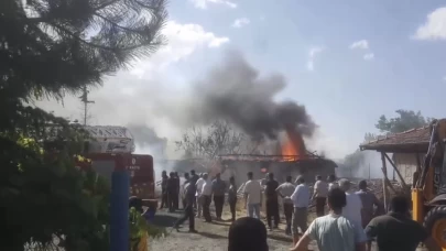 Tokat'ta korkutan yangın