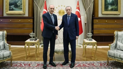 Cumhurbaşkanı Erdoğan TBMM Başkanı Kurtulmuş ile görüştü