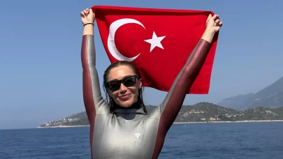 Serbest Dalış Türkiye Şampiyonası’na Şahika Ercümen damga vurdu