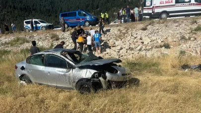 Tayin yolunda feci kaza!