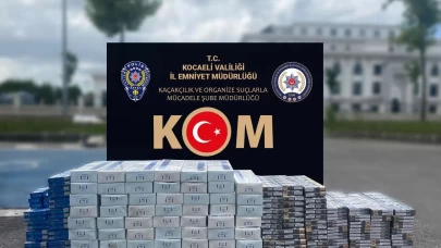 TEM Otoyolu'nda bir tırda 350 paket gümrük kaçağı sigara ele geçirildi