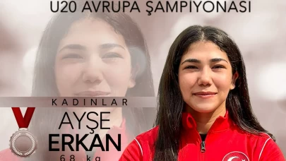 U20 Avrupa Güreş Şampiyonası’nda Ayşe Erkan bronz madalya kazandı