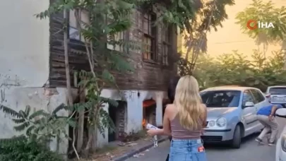 Tekirdağ'da metruk binada yangın paniği