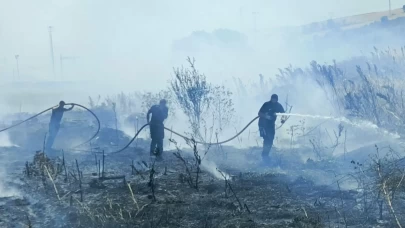 Bandırma-Bursa karayolunda arazi yangını kontrol altına alındı
