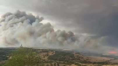 İspanya'da orman yangını!