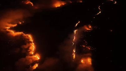 Bursa'nın Orhaneli ilçesindeki orman yangınına müdahale sürüyor