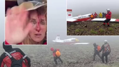 "Uçağımız dağa çarptı, yardım edin" dedi