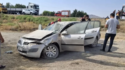 Konya'da otomobil şarampole devrildi: 3 yaralı