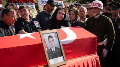 Şehit Üsteğmen Tuğrul Özsu, Edirne'de son yolculuğuna uğurlandı