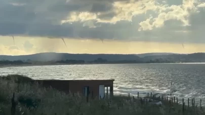 Sinop'ta hortum çıktı! O anlar kameralara yansıdı