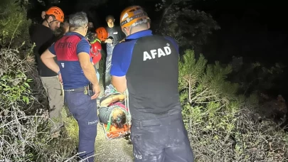 Karabük'te kayalıktan düşen kişi yaralandı