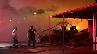 Adıyaman'da fırındaki odunlar bir anda alev aldı!