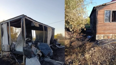 Muş'ta çıkan yangında 30 dönümlük alan küle döndü