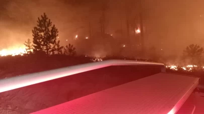 Yatağan'da orman yangını