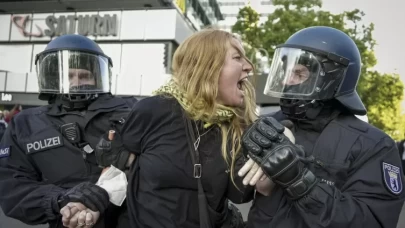 Gazze'ye destek eylemine sert müdahale