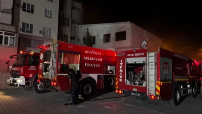 Adıyaman’da binada çıkan yangın korkuttu