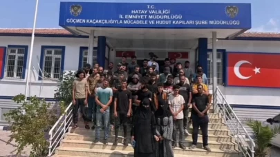 Hatay'da göçmen operasyonu