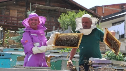 Dünyaca ünlü Anzer balında referans kovanlarında sağım gerçekleşti