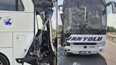 Bursa’da yolcu otobüsü ile tır çarpıştı