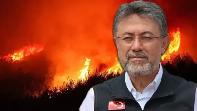 Çanakkale'de yangın saatlerdir sürüyor!