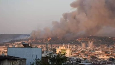 İzmir Buca'da orman yangını