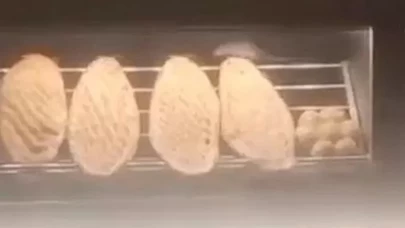 Tezgahın üstünde görüntülendi