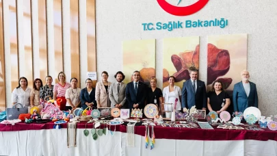 Yunus Emre Devlet Hastanesi'nde 'Geleneksel El Sanatları Sergisi' açıldı