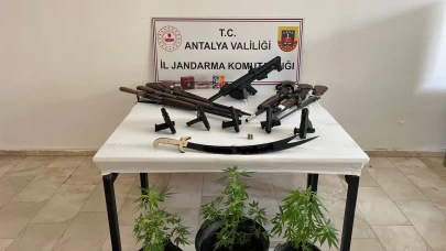 Antalya'da silah kaçakçılarına operasyon: 5 gözaltı