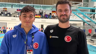 Milli yüzücü Nusrat Allahverdi'den Romanya'da altın madalya