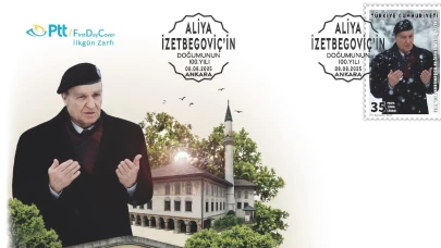 "Doğumunun 100. yılı" konulu anma pulu ve ilk gün zarfı