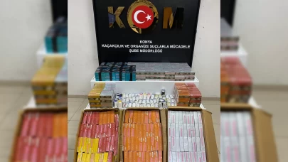 Tırdan 9 düzensiz göçmen ve 1,5 milyonluk kaçak elektronik sigara çıktı