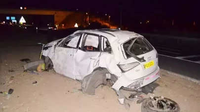 İngiltere'den tatile geldiler, Aksaray'da takla attılar: 2 ölü, 3 yaralı