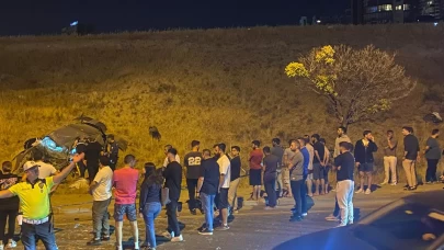 Ankara’da bir otomobil takla attı: 1 ölü, 1 yaralı