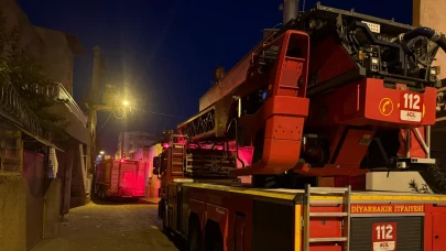 Diyarbakır’da bir evde patlama sonrası yangın çıktı