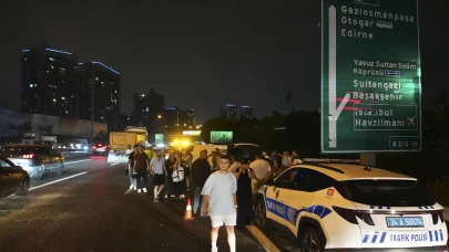 TEM Eyüpsultan mevkiinde zincirleme kaza! 16 araç birbirine girdi