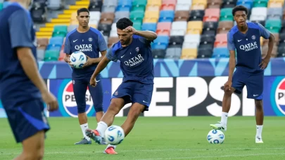 PSG, UEFA Süper Kupa maçı hazırlıklarını sürdürdü
