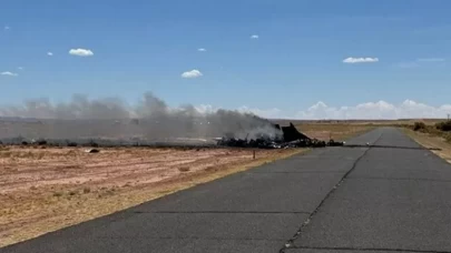 ABD'de hasta nakil uçağı düştü!