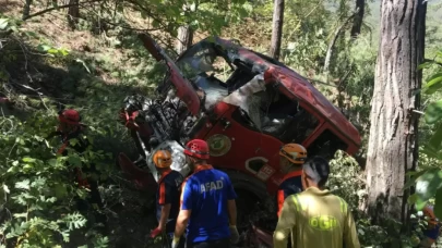 Yangına giden arazöz devrildi: 1 şehit, 4 yaralı